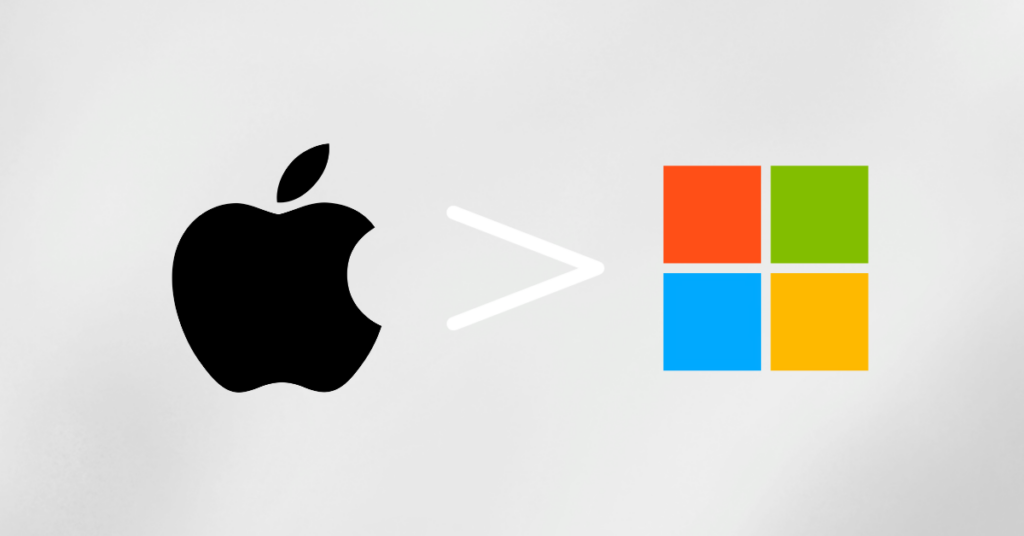 Microsoft Inches Closer To Overtaking Apple In Valuation Race