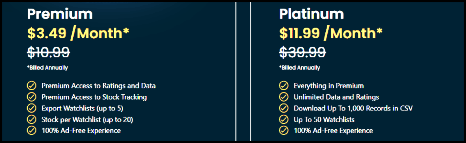 STA pricing plan