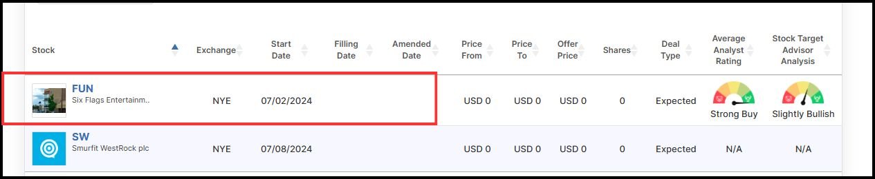 IPO in this week (July1st to 5th) 