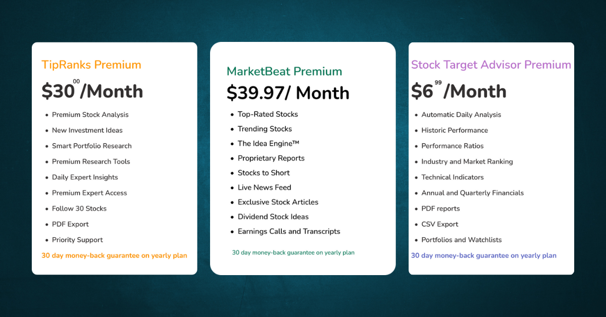 Pricing Comparison