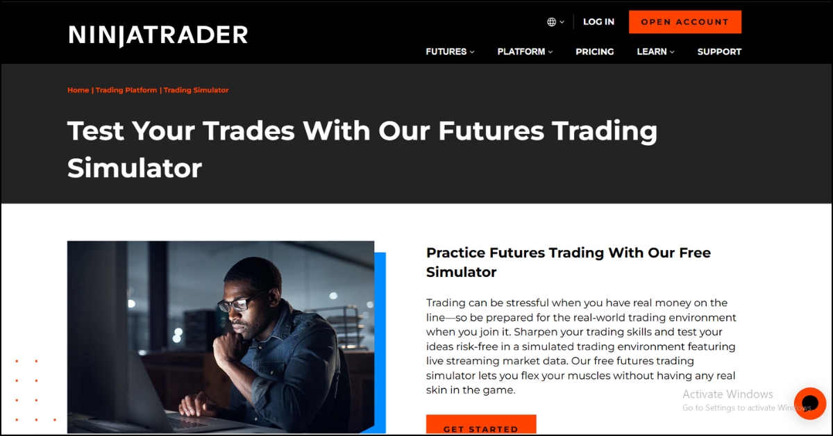 Ninja Trader Stock Simulator 